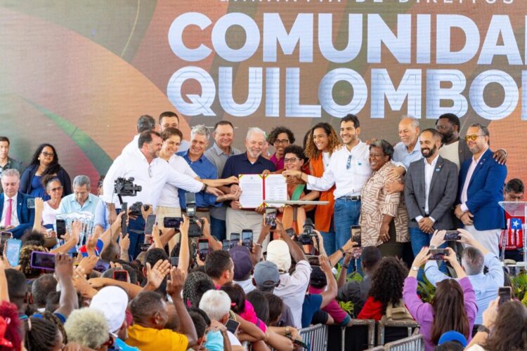 Iracema acompanha Lula em Alcântara para assinatura de acordo que garante direitos territoriais das comunidades quilombolas